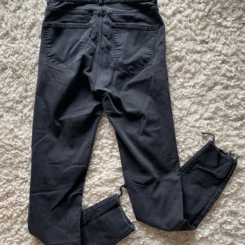 Black Zara Ripped Jeans